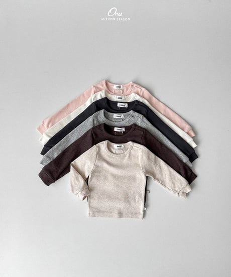 予約 ONU Ribbed Cuff Stretch Tee