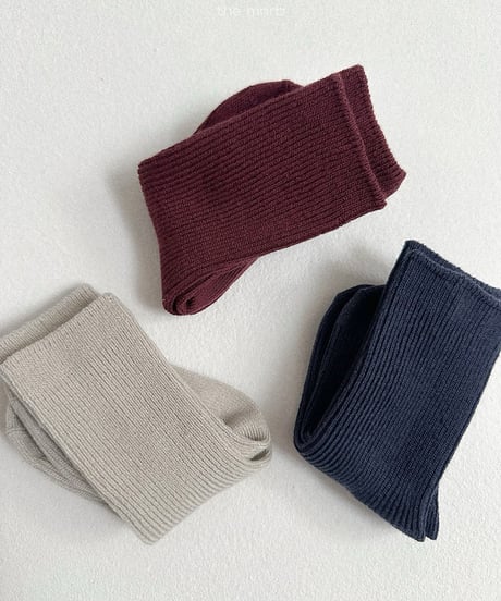 予約minirobe Breeze socks 3-piece set
