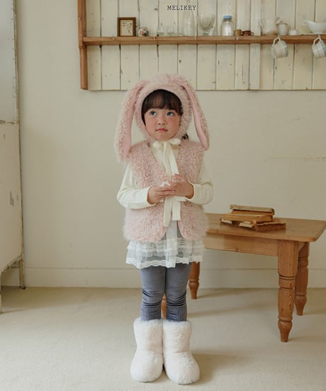 予約 melikey Pom Pom Charpril neck tee