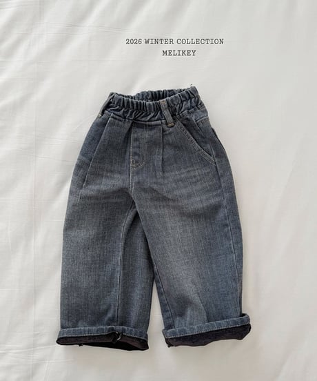 予約 melikey Twill velvet denim