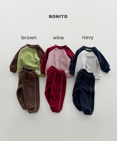 予約 bonito Two-Tone Raglan Set
