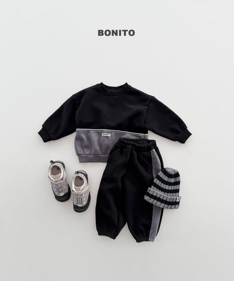 予約 bonito Side-Color-Block Jogger Pants