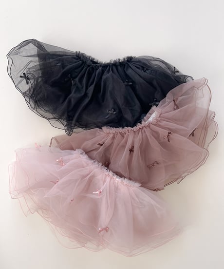 即納 marron Ribbon skirt