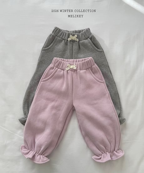 予約 melikey Pocketless jogger pants