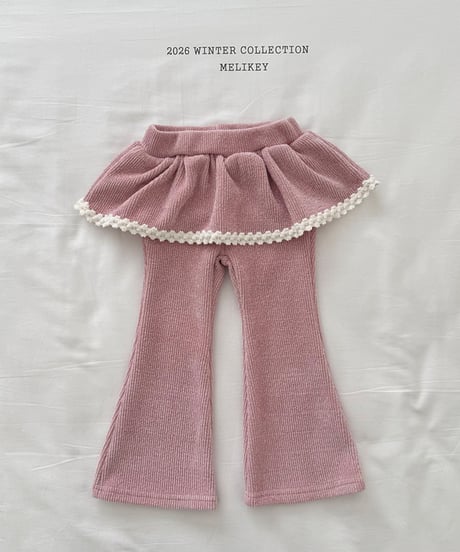 予約 melikey Frill belt boots cut