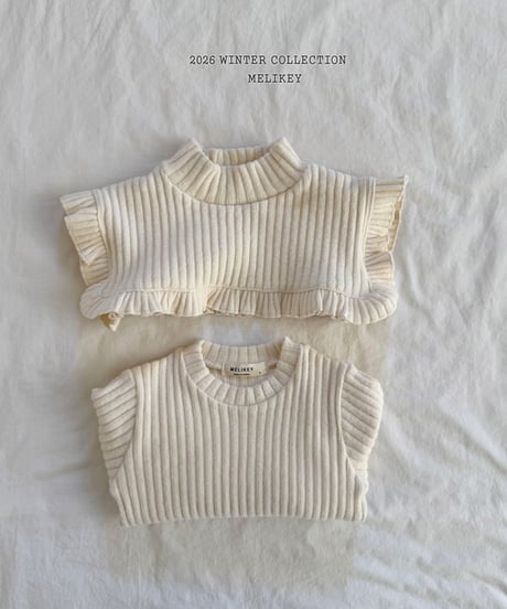 予約 melikey Cape frill Tee