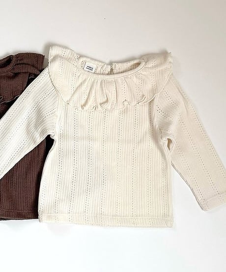 予約 mimi market Lovey collar Tee