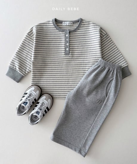 予約 daily bebe Dangara Henry Neck Tee