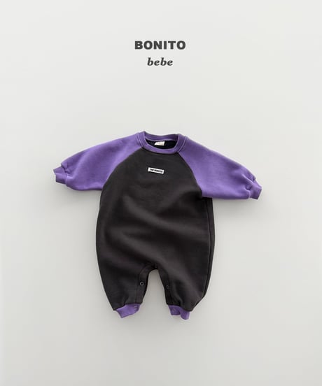 予約bonito Baby Color-Block Raglan Romper