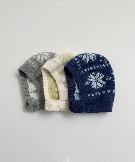 予約 atomeme Marron snow flower hat