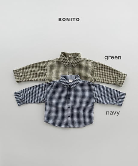 予約 bonito Check shirt