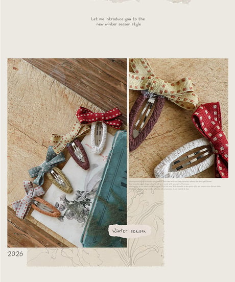 予約 FLO Canel snap hairpin