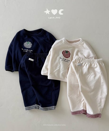 予約 lalaland Check-off pants