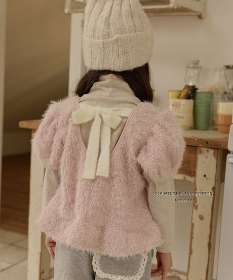 予約 melikey Posong Frill Puff Tee