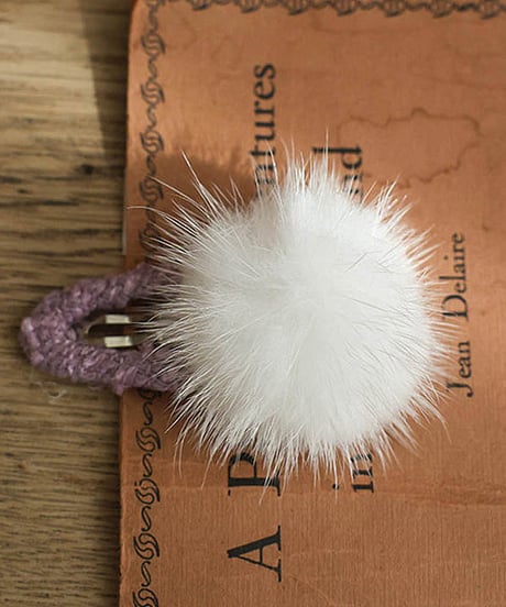 予約 FLO Choux cream hairpin