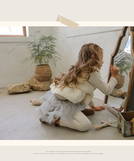 予約 FLO Pposong fur vest