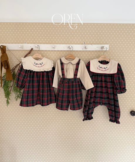 予約 OREN Eve Check Dress