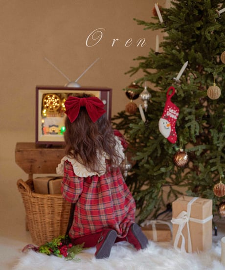 予約 OREN Noël Big Ribbon Hair Clip