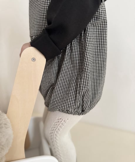 予約mimi market Checked suspender suit