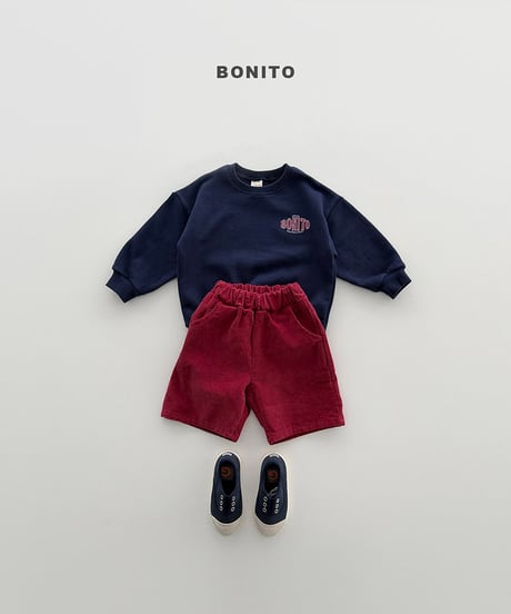 予約 bonito Block Bonito Man to Man(ママとお揃い)