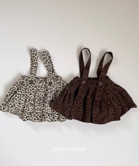 一部即納 mimi market Leopard Cordu Kangkang skirt