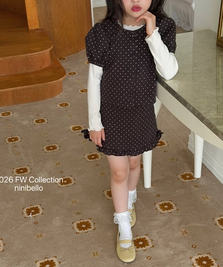予約 ninibello Dear Dot Cardigan