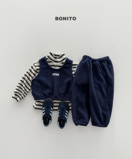 予約 bonito Biscuit Fleece Vest & Jogger Set