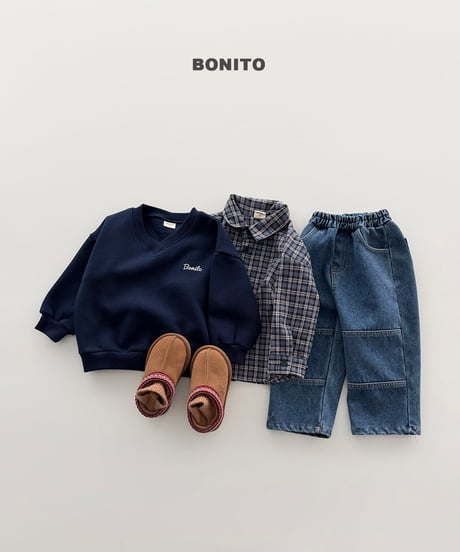 予約 bonito V-Neck man to man