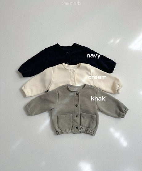 予約minirobe Poy worm cardigan