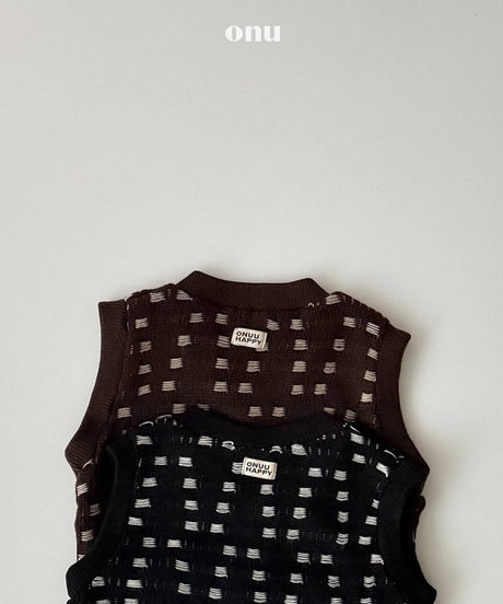 予約 ONU Warm knit vest