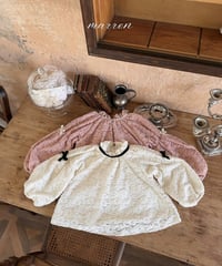 予約 marron Lace blouse