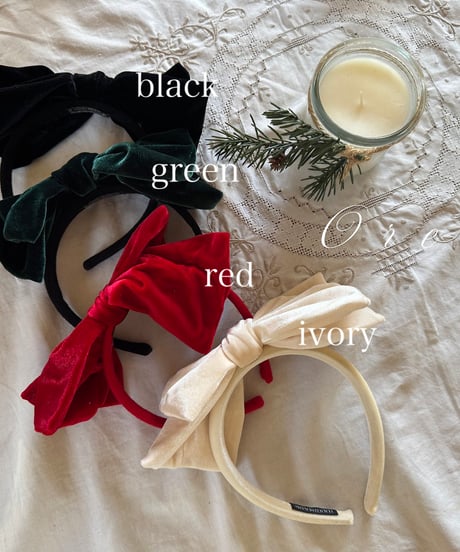 予約 OREN Noël Ribbon Headband