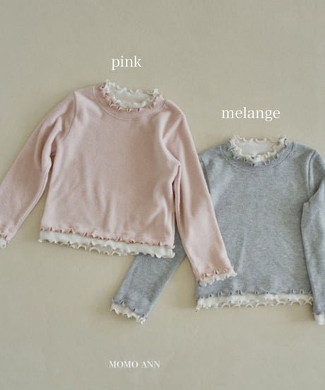 予約 momoann Lily Turtleneck T-shirt (ママとお揃い)