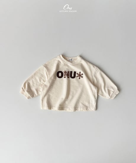 予約 ONU Embroidery patch tee