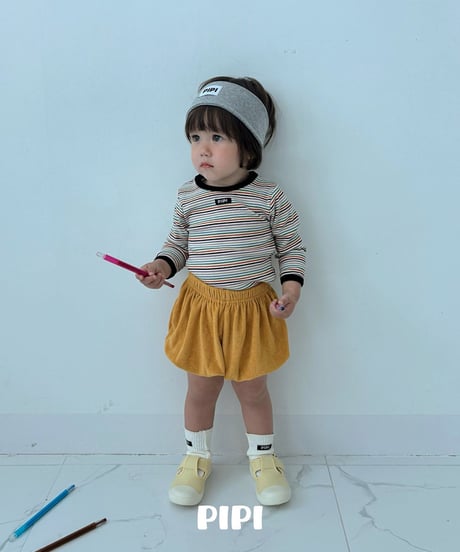 予約pipi Terry pumpkin pants