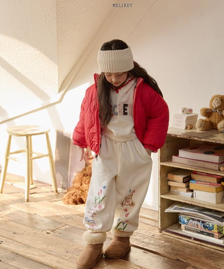 予約 melikey Picture play jogger pants