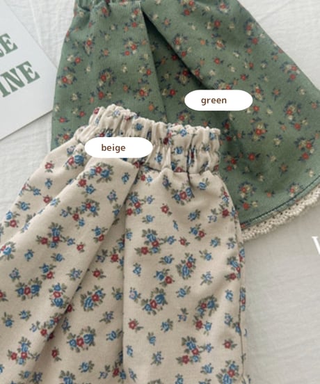予約 valubebe Garnet flower skirt
