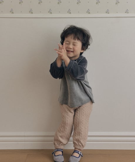 予約 The beige Knit Jogger Pants