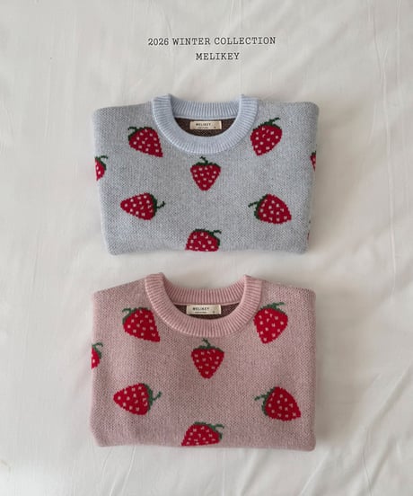 予約 melikey Strawberry knit
