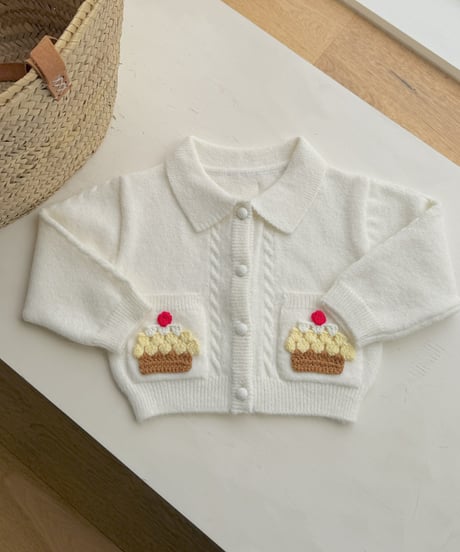 予約 ninibello Cupcake knit cardigan