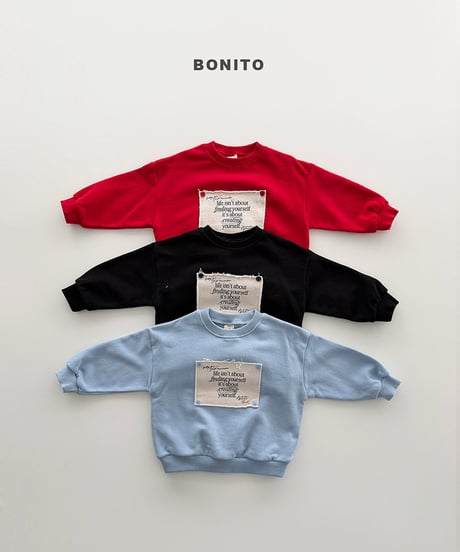 予約 bonito Remember button man to man