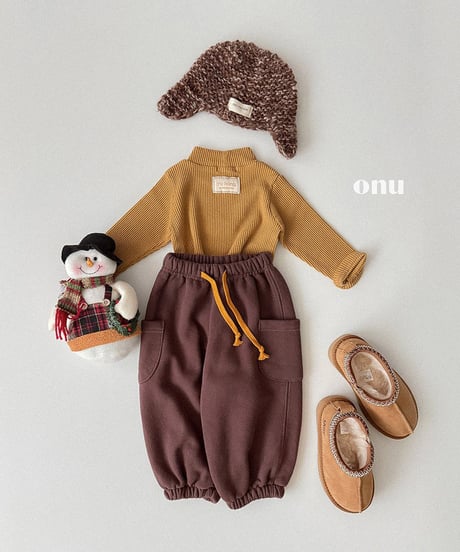 予約 ONU Pocket soft jogger pants