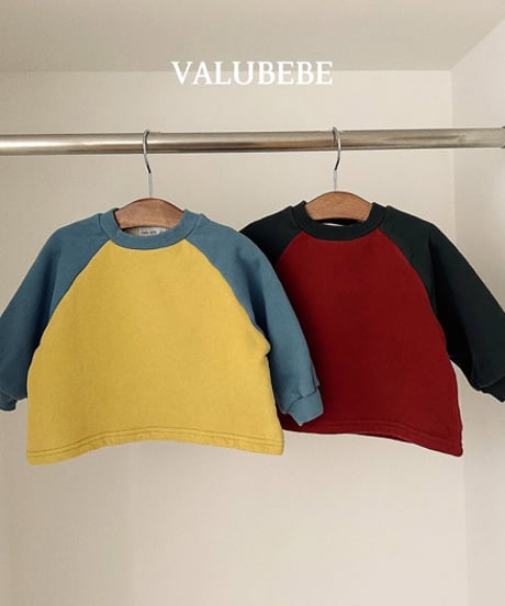 予約 valubebe Palette Raglan Man to Man