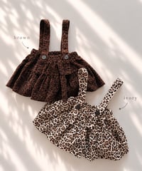 一部即納 Leopard Cordu Kangkang skirt