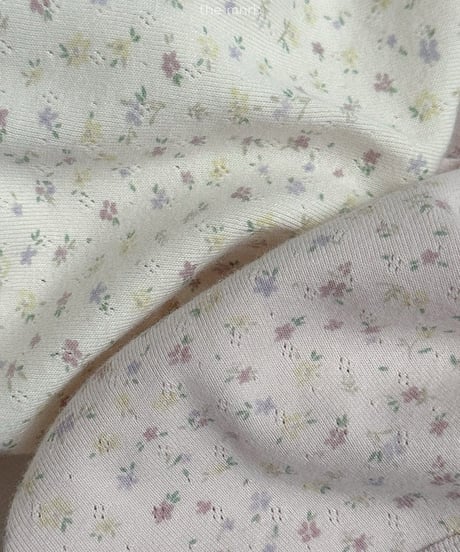 予約minirobe Cotton ilet long-sleeved tee
