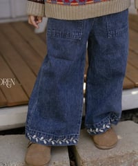 予約 OREN Maple Embroidered Denim Pants