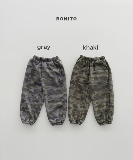 予約 bonito Cloud camo jogger pants