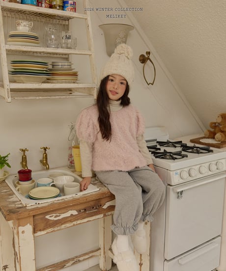 予約 melikey Posong Frill Puff Tee