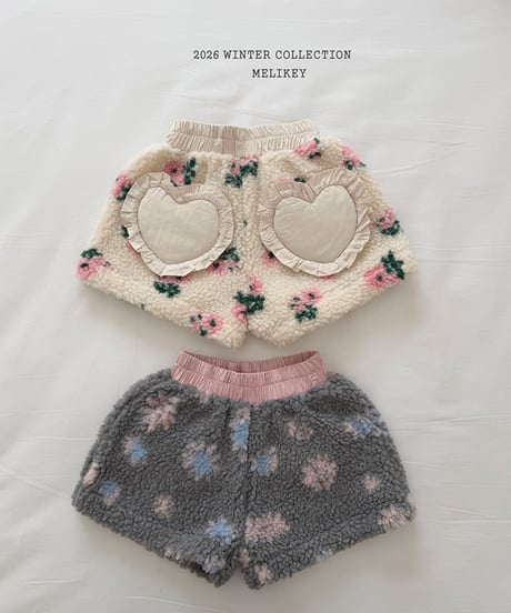予約 melikey Heart flower pants
