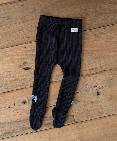 予約 bebeholic Strong ribbon-genered leggings